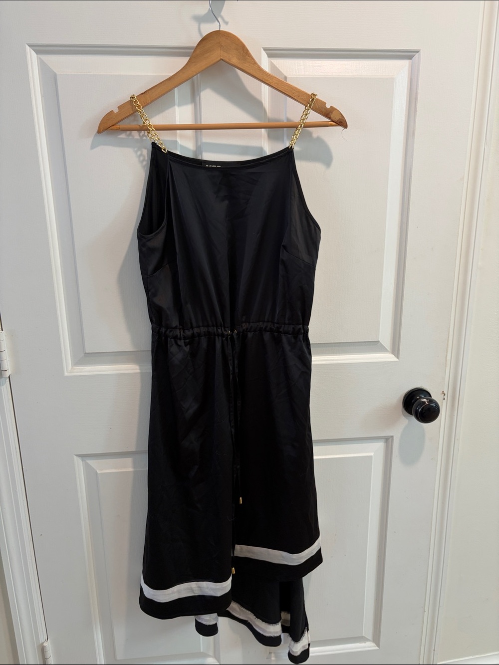 Miss Sixty Black Dress with Gold Chain Straps